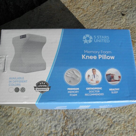 NWT 5 Star United Knee Pillow for side sleepers, hip, back pain, sciatica. - Picture 2 of 16